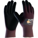 Handschuhe MaxiDry&reg; 56-425 lila/schwarz Nylon EN 388...