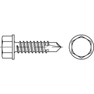 Bohrschrauben Sechskant DIN 7504, verzinkt