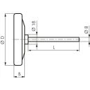 Bimetallthermometer, waagerecht D63/0 bis +120&deg;C/63mm