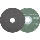 COMBICLICK SiC Fiberscheibe &Oslash; 115 mm SIC120 f&uuml;r harte NE Metalle