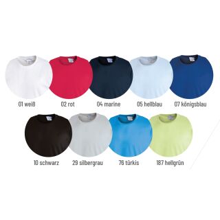 Leiber T-Shirt Rundhals 100 % Baumwolle k&ouml;nigsblau