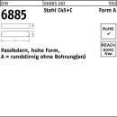 Passfeder DIN 6885 FormA rundstirnig/o.Bohrung A 20x 12x...