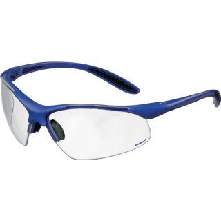 Schutzbrille DAYLIGHT PREMIUM EN 166 B&uuml;gel dunkelblau, Scheibe klar Polycarbonat PROMAT