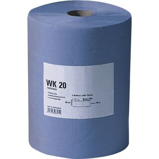 Putztuch WK 30 L380xB380ca. mm blau 3-lagig, volumengepr&auml;gt 500 T&uuml;cher / Rolle PROMAT