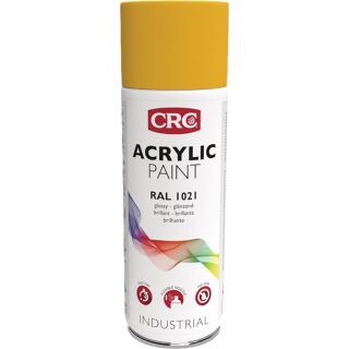 Farbschutzlackspray ACRYLIC PAINT 400 ml Spraydose CRC rapsgelb RAL 1021