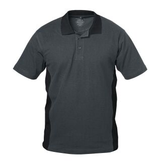 Poloshirt Granada grau/schwarz 100 % Baumwolle ELYSEE