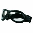 Schutzbrille Miner, schwarz/klar