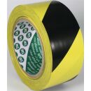 Bodenmarkierungsband F33 PVC schwarz/gelb L&auml;nge 33 m...