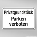 Hinweiszeichen Privatgrundst&uuml;ck Parken verboten...