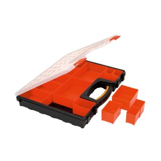Unsiversalkoffer, Sortimentskoffer mit 14 Wechselboxen, 420x330x60 mm